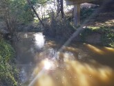 View upstream under bridge