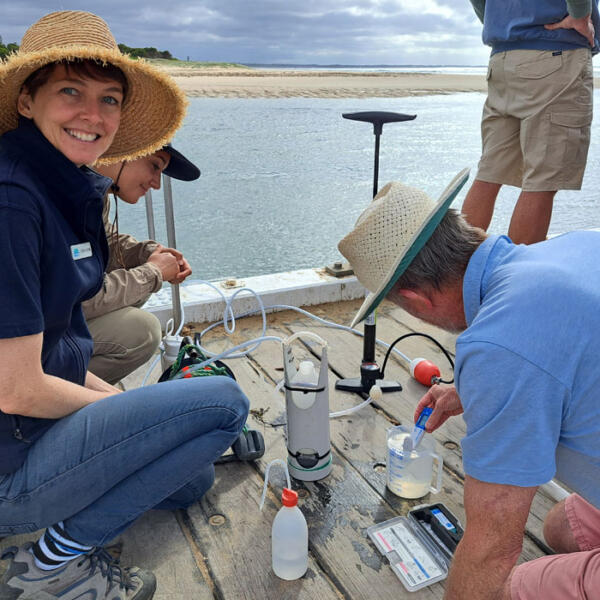 Justine Holmes - state facilitator for EstuaryWatch and WaterWatch learning from the Barwon Heads EstuaryWatch team